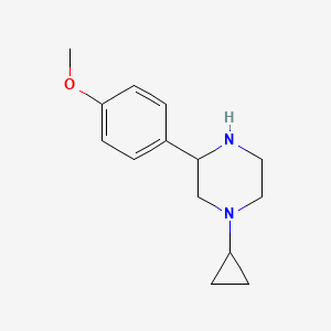 1-Cyclopropyl-3-(4-methoxyphenyl)piperazine