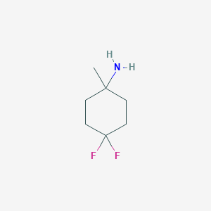 molecular formula C7H13F2N B1530401 4,4-Difluoro-1-methylcyclohexan-1-amine CAS No. 1389442-00-5
