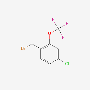 molecular formula C8H5BrClF3O B1530403 4-Chloro-2-(trifluoromethoxy)benzyl bromide CAS No. 1261606-06-7