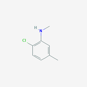 molecular formula C8H10ClN B15304082 2-chloro-N,5-dimethylaniline 