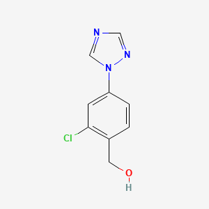 [2-chloro-4-(1H-1,2,4-triazol-1-yl)phenyl]methanol