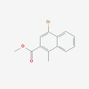 molecular formula C13H11BrO2 B1530415 Methyl 4-bromo-1-methyl-2-naphthoate CAS No. 1354035-48-5