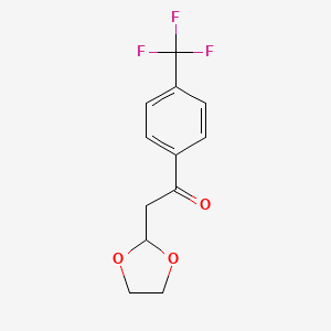 2-(1,3-Dioxolan-2-yl)-1-(4-trifluoromethyl-phenyl)-ethanone
