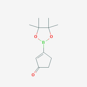 3-(4,4,5,5-Tetramethyl-1,3,2-dioxaborolan-2-yl)cyclopent-2-en-1-one