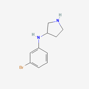 molecular formula C10H13BrN2 B1530424 N-(3-bromophenyl)pyrrolidin-3-amine CAS No. 1379367-65-3