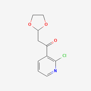 1-(2-Chloro-pyridin-3-yl)-2-(1,3-dioxolan-2-yl)-ethanone
