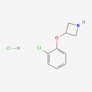 molecular formula C9H11Cl2NO B1530428 3-(2-Chlorophenoxy)azetidine hydrochloride CAS No. 1188375-01-0