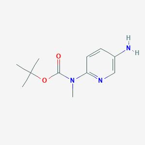 molecular formula C11H17N3O2 B153043 叔丁基(5-氨基吡啶-2-基)(甲基)氨基甲酸酯 CAS No. 1039055-46-3