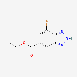 molecular formula C9H8BrN3O2 B1530434 Ethyl 7-bromo-1H-1,2,3-benzotriazole-5-carboxylate CAS No. 1246759-55-6