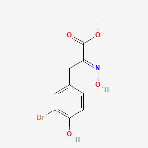 molecular formula C10H10BrNO4 B1530438 Methyl 3-(3-bromo-4-hydroxyphenyl)-2-(hydroxyimino)-propanoate CAS No. 83030-43-7