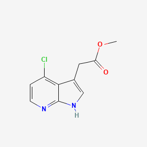 molecular formula C10H9ClN2O2 B1530444 Methyl 2-(4-chloro-1H-pyrrolo[2,3-b]pyridin-3-yl)acetate CAS No. 1134327-80-2