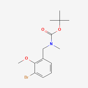 molecular formula C14H20BrNO3 B15304481 tert-Butyl 3-bromo-2-methoxybenzyl(methyl)carbamate 