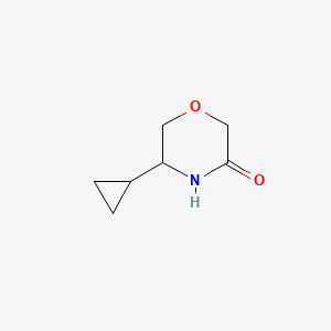 molecular formula C7H11NO2 B1530450 5-Cyclopropyl-morpholin-3-one CAS No. 1260667-89-7