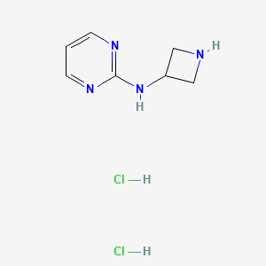 molecular formula C7H12Cl2N4 B1530452 N-(Azetidin-3-yl)pyrimidin-2-amine dihydrochloride CAS No. 1380300-74-2