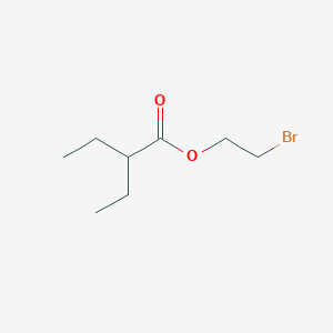 molecular formula C8H15BrO2 B15304546 2-Bromoethyl 2-ethylbutanoate CAS No. 6955-02-8