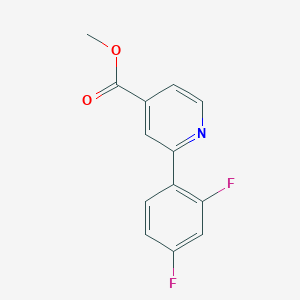 molecular formula C13H9F2NO2 B1530455 Methyl 2-(2,4-difluorophenyl)pyridine-4-carboxylate CAS No. 1251898-50-6
