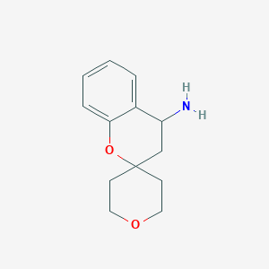 molecular formula C13H17NO2 B1530457 4-Amino-2',3,3',4,5',6'-hexahydrospiro[2H-1-benzopyran-2,4'-[4H]pyra] CAS No. 934554-45-7