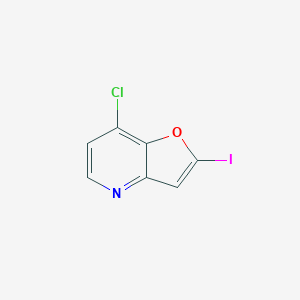 molecular formula C7H3ClINO B1530458 7-Chloro-2-iodofuro[3,2-b]pyridine CAS No. 1071540-54-9