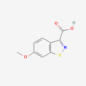 molecular formula C9H7NO3S B1530461 6-Methoxybenzo[d]isothiazole-3-carboxylic acid CAS No. 677304-64-2