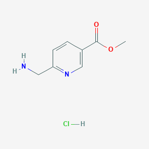 molecular formula C8H11ClN2O2 B1530463 Methyl 6-(aminomethyl)nicotinate hydrochloride CAS No. 1072438-56-2