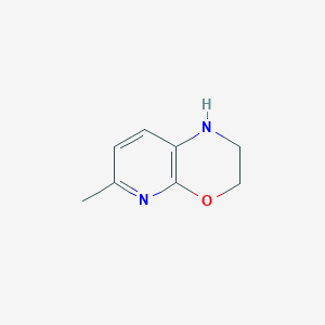 molecular formula C8H10N2O B1530467 6-甲基-1H,2H,3H-吡啶并[2,3-b][1,4]噁嗪 CAS No. 1198154-80-1