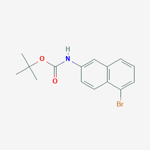 molecular formula C15H16BrNO2 B15304702 Tert-butyl (5-bromonaphthalen-2-YL)carbamate 