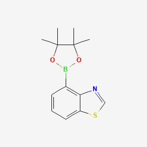 molecular formula C13H16BNO2S B1530472 4-(4,4,5,5-Tetramethyl-1,3,2-dioxaborolan-2-YL)benzo[D]thiazole CAS No. 1352796-64-5