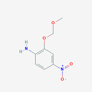 molecular formula C8H10N2O4 B1530480 2-Methoxymethoxy-4-nitro-phenylamine CAS No. 945969-40-4