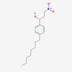 molecular formula C17H27NO3 B1530481 3-Nitro-1-(4-octylphenyl)propan-1-ol CAS No. 899822-98-1