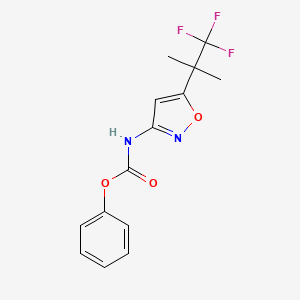 [5-(2,2,2-Trifluoro-1,1-dimethyl-ethyl)-isoxazol-3-yl]-carbamic acid phenyl ester