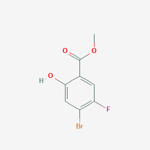 molecular formula C8H6BrFO3 B1530487 Methyl 4-bromo-5-fluoro-2-hydroxybenzoate CAS No. 1193162-25-2
