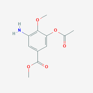 molecular formula C11H13NO5 B1530488 Methyl 3-Acetoxy-5-amino-4-methoxybenzoate CAS No. 838856-87-4