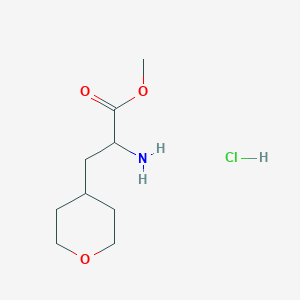 molecular formula C9H18ClNO3 B1530489 Methyl 2-amino-3-(oxan-4-yl)propanoate hydrochloride CAS No. 1191997-33-7
