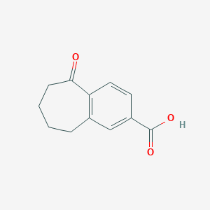 molecular formula C12H12O3 B1530491 5-oxo-6,7,8,9-tetrahydro-5H-benzo[7]annulene-2-carboxylic acid CAS No. 3470-47-1