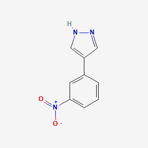 molecular formula C9H7N3O2 B1530492 4-(3-nitrophenyl)-1H-pyrazole CAS No. 1190222-97-9