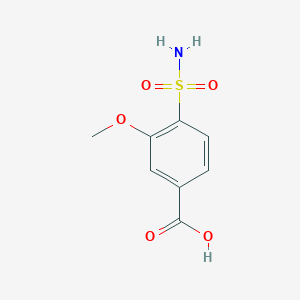 molecular formula C8H9NO5S B1530493 3-甲氧基-4-磺酰基苯甲酸 CAS No. 860562-94-3