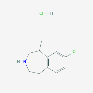 molecular formula C11H15Cl2N B1530495 8-氯-1-甲基-2,3,4,5-四氢-1H-苯并[d]氮杂卓盐酸盐 CAS No. 1431697-94-7