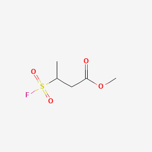 molecular formula C5H9FO4S B15304954 Methyl 3-(fluorosulfonyl)butanoate 