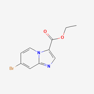 molecular formula C10H9BrN2O2 B1530498 7-溴咪唑并[1,2-a]吡啶-3-羧酸乙酯 CAS No. 1134327-98-2