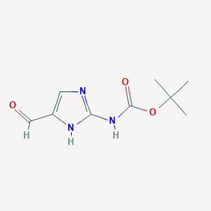 molecular formula C9H13N3O3 B153050 tert-Butyl (5-formyl-1H-imidazol-2-yl)carbamate CAS No. 917919-51-8