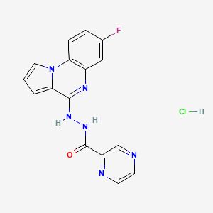 molecular formula C16H12ClFN6O B1530503 SC144 hydrochloride CAS No. 917497-70-2