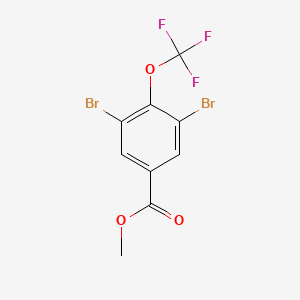 molecular formula C9H5Br2F3O3 B1530510 Methyl 3,5-dibromo-4-(trifluoromethoxy)benzoate CAS No. 1350760-69-8