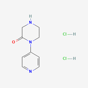 molecular formula C9H13Cl2N3O B1530514 1-(Pyridin-4-yl)piperazin-2-one dihydrochloride CAS No. 1284243-64-6