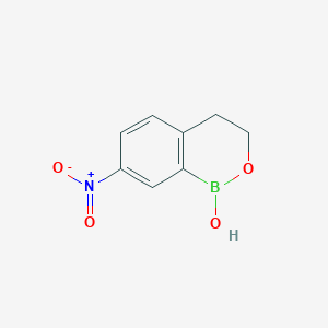 molecular formula C8H8BNO4 B1530519 7-Nitro-3,4-dihydro-1H-2,1-benzoxaborinin-1-ol CAS No. 1335095-07-2