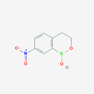 molecular formula C8H8BNO4 B1530519 7-Nitro-3,4-dihydro-benzo[c][1,2]oxaborinin-1-ol CAS No. 1335095-07-2