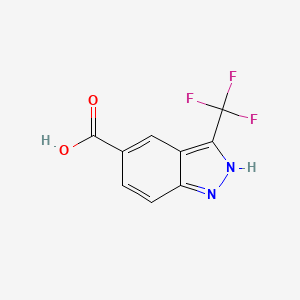 molecular formula C9H5F3N2O2 B1530520 3-(Trifluoromethyl)-1H-indazole-5-carboxylic acid CAS No. 1374258-59-9