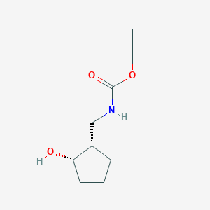 molecular formula C11H21NO3 B15305233 Cis-tert-Butyl ((2-hydroxycyclopentyl)methyl)carbamate 