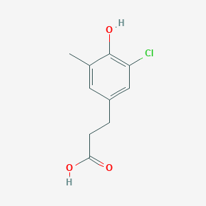 molecular formula C10H11ClO3 B1530525 3-(3-Chloro-4-hydroxy-5-methyl-phenyl)propanoic acid CAS No. 1352719-75-5
