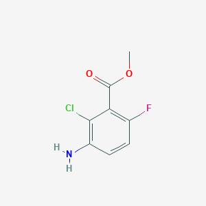 molecular formula C8H7ClFNO2 B1530533 3-氨基-2-氯-6-氟苯甲酸甲酯 CAS No. 1268830-74-5
