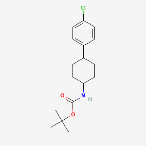 molecular formula C17H24ClNO2 B1530538 [4-(4-Chloro-phenyl)-cyclohexyl]-carbamic acid tert-butyl ester CAS No. 1202890-79-6